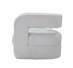 Yitua - Accent Chair - White Teddy Sherpa