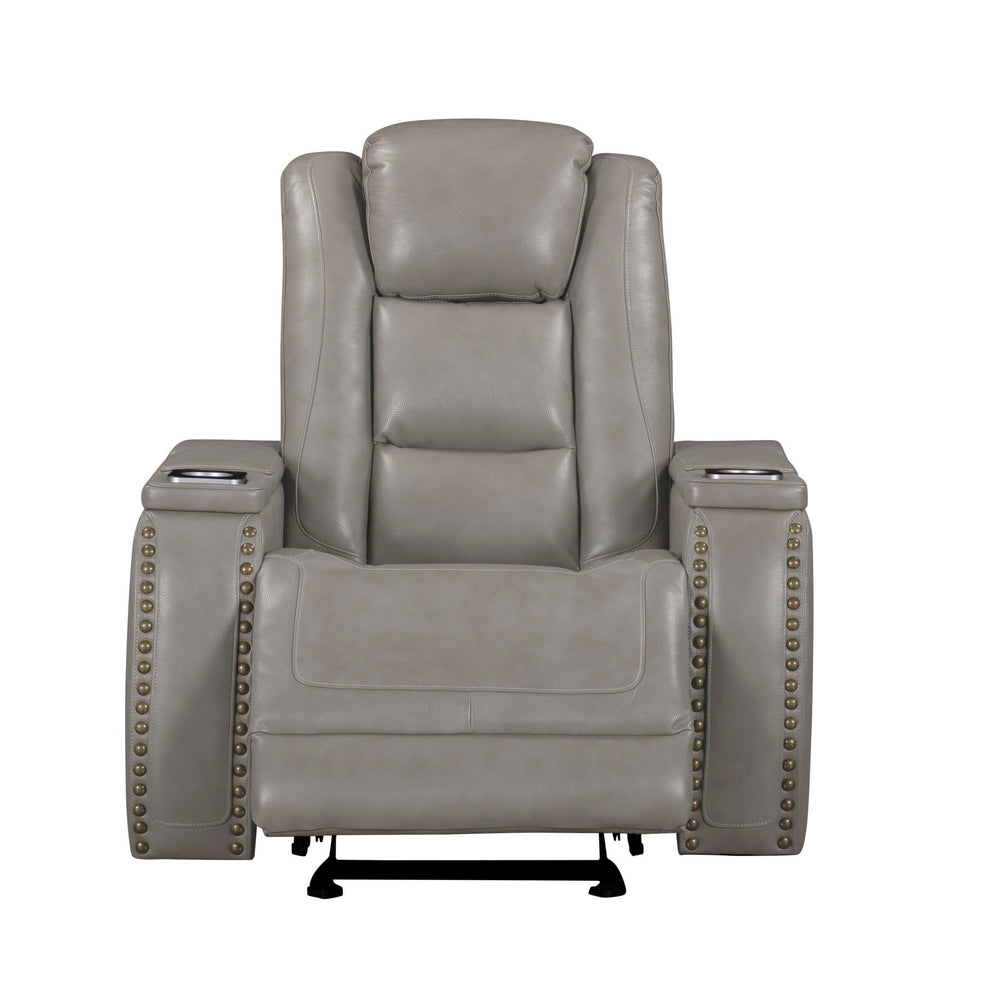 Breckenridge II - Glider Recliner Gray Power Reclining