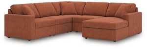 Modmax - Spice - Sectional Light Brown 5 Pc. Sectional With Raf Corner Chaise And Laf Corner Chair