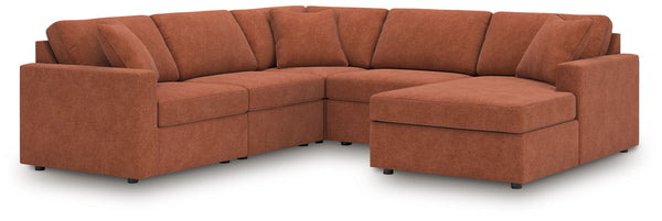Modmax - Spice - Sectional Light Brown 5 Pc. Sectional With Raf Corner Chaise And Laf Corner Chair