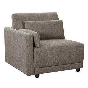 Rylie - Modular Chair With Pillows Dark Gray Left Arm Facing