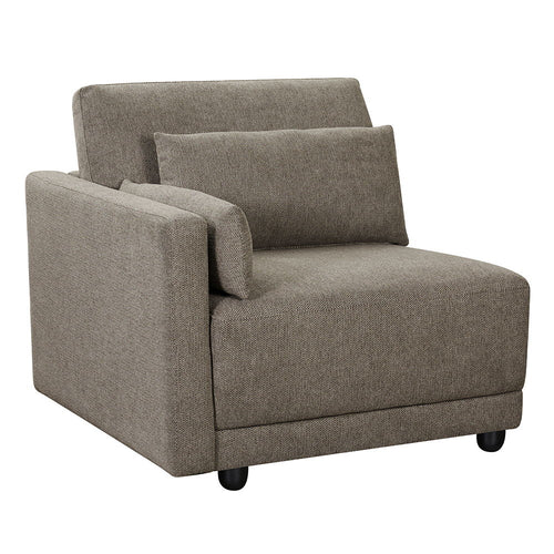 Rylie - Modular Chair With Pillows Dark Gray Left Arm Facing