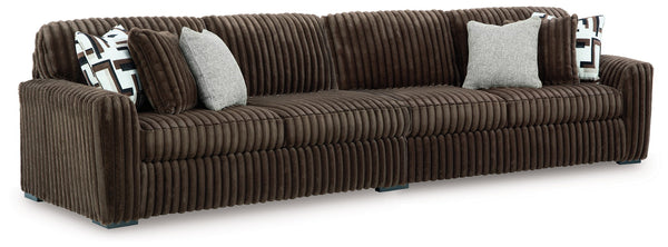 Midnight-Madness - Sectional Dark Brown 2 Pc. Sectional