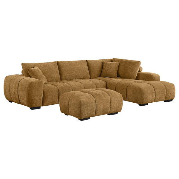 Camacho - Upholstered Sectional Sofa With Ottoman Set