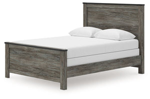 Frandern - Panel Bed Gray Queen None