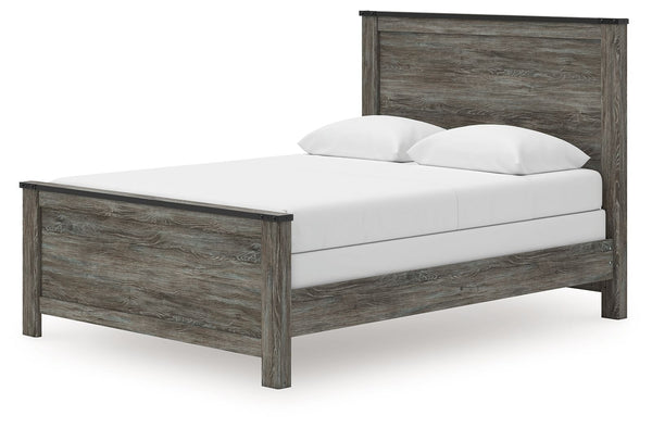 Frandern - Panel Bed Gray Queen None