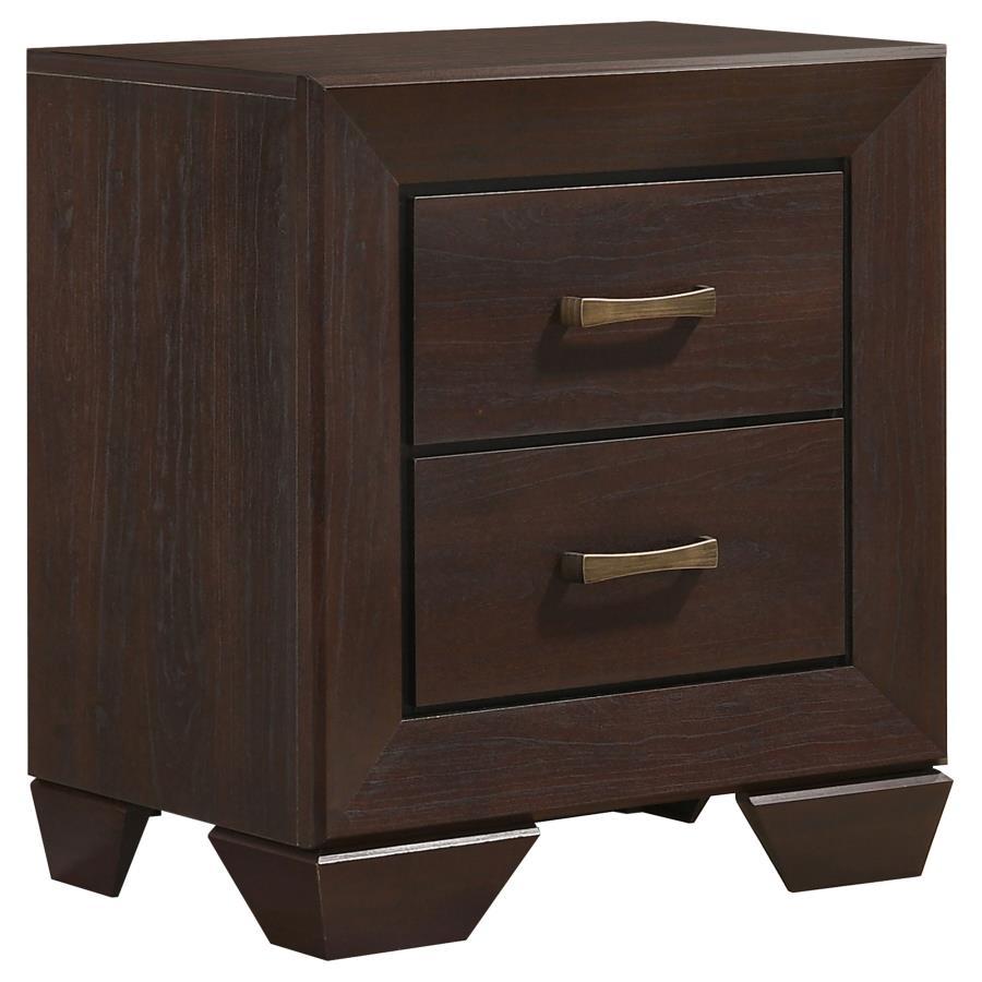 Kauffman - 2-Drawer Nightstand Light Brown