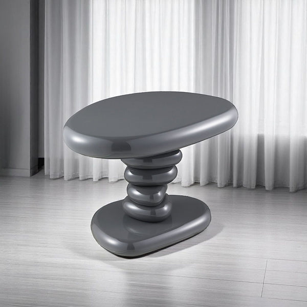 Charlene - Table Gray High Gloss 22"W x 16"D x 15H" End Tables