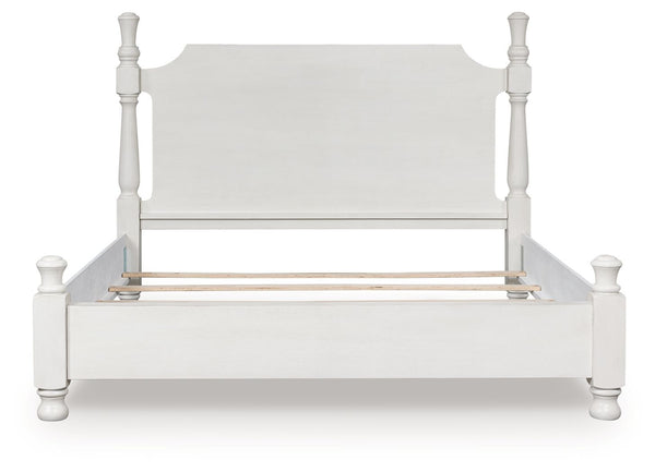 Rowlenstown - Poster Bed - Antique White