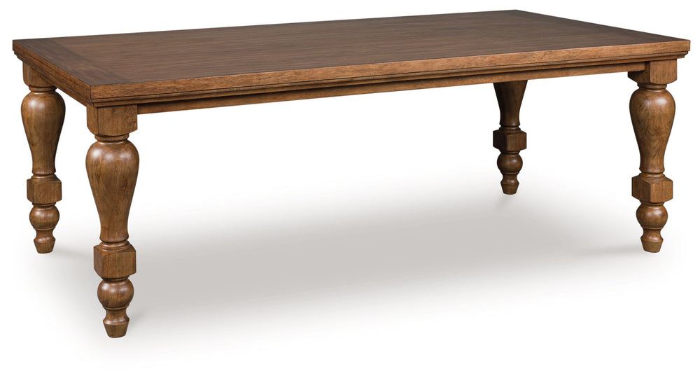Greddinton - Rectangular Dining Room Table Light Brown Counter Tables