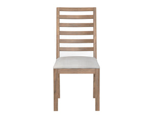 Balam - Chair (Set of 2) - Light Brown / Pearl Silver