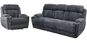 Dalton - Power Reclining Sofa Set Dark Gray 2 Pc. Sofa, Recliner