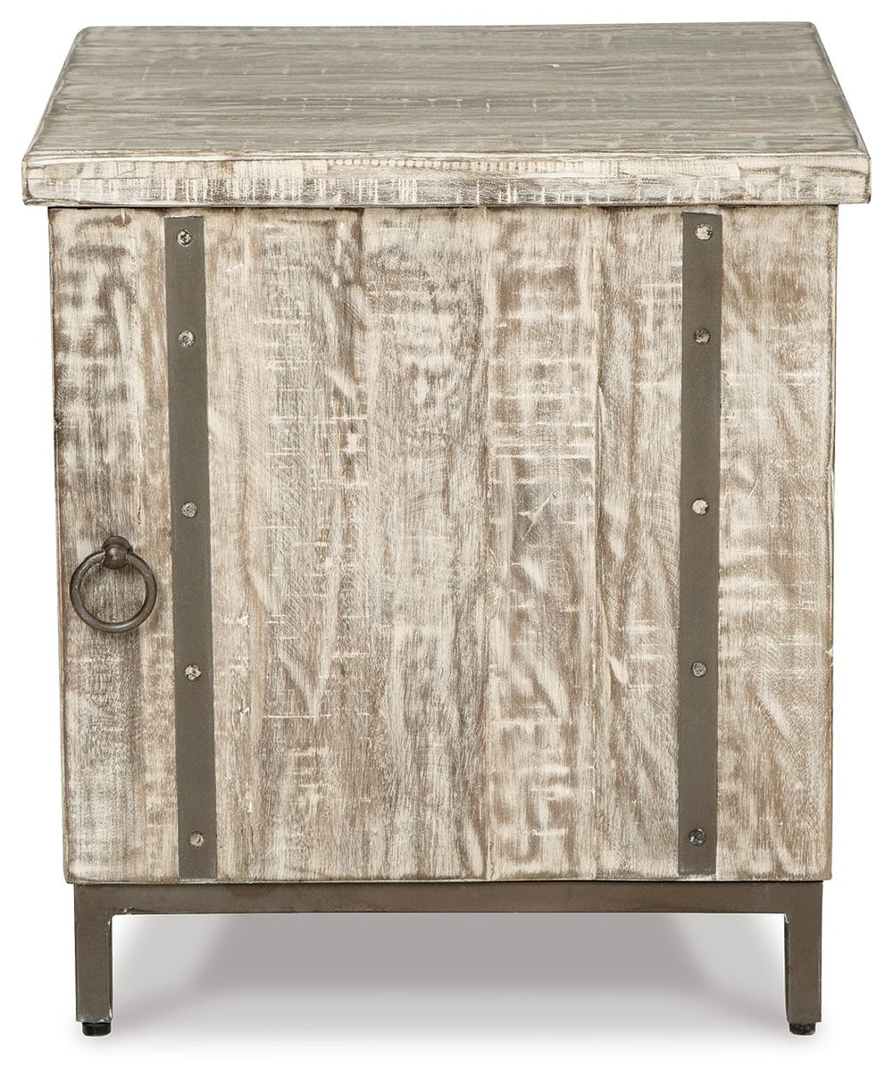 Laddford - Accent Cabinet - Shelf - Whitewash