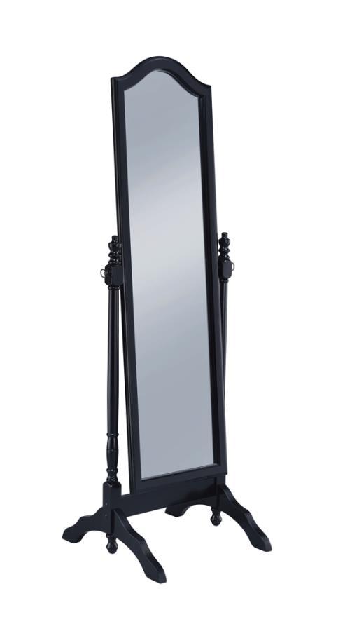 Cabot - Wood Adjustable Length Cheval Mirror Dark Brown