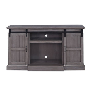 Admon - TV Stand With Fireplace - Gray Oak
