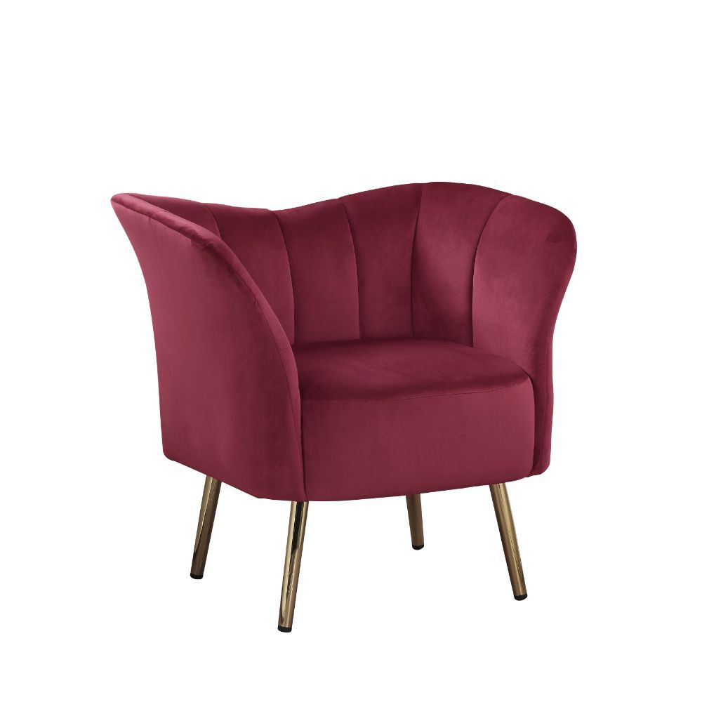 Reese - Accent Chair Burgundy