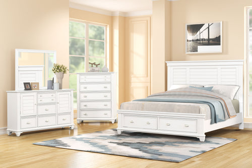 Jamestown - Storage Bedroom Set White
