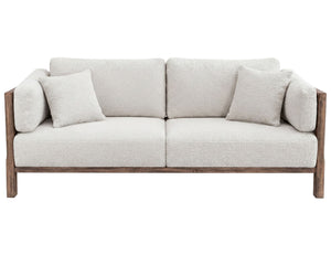 Roots - Wooden Frame Upholstered Sofa - Talawa / Beige