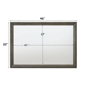 Escher - Mirror - Gray Oak