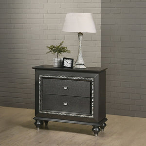 Kaitlyn - Nightstand Metallic Gray