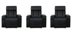 Phoenix - Zero Gravity Power 3 Seat Home Theater Seating With Immersive Audio P3