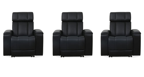 Phoenix - Zero Gravity Power 3 Seat Home Theater Seating With Immersive Audio P3