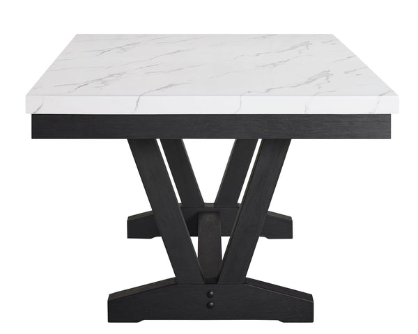 Vance - 6 Piece Dining Room Set - White / Gray