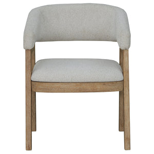 Escape - Dining Barrel Dining Chair (Set of 2) - Glazed Natural Oak / Mirage Mist