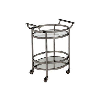 Lakelyn - Serving Cart Black Nickel