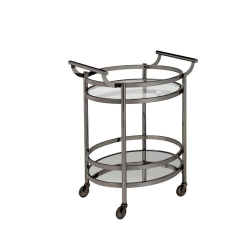 Lakelyn - Serving Cart Black Nickel
