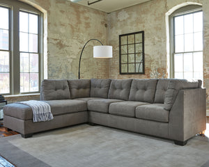 Pitkin - Sectional Dark Gray 2 Pc. Left Arm Facing Corner Chaise Sectional
