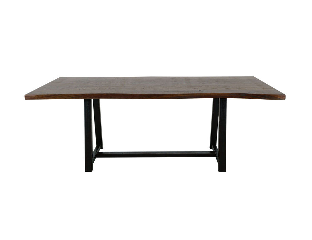 Walnut - Trestle Dining Table - Walnut Brown