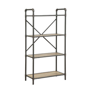 Itzel - Bookshelf Sandy Gray 26"W x 14"D x 49"H