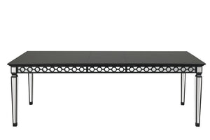 Varian II - Dining Table - Mirrored & Black