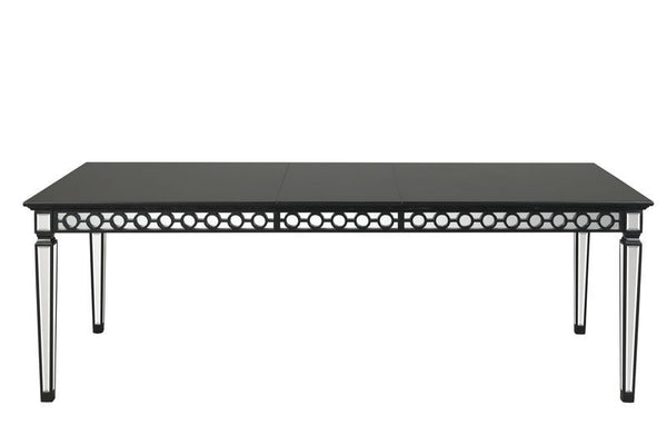 Varian II - Dining Table - Mirrored & Black