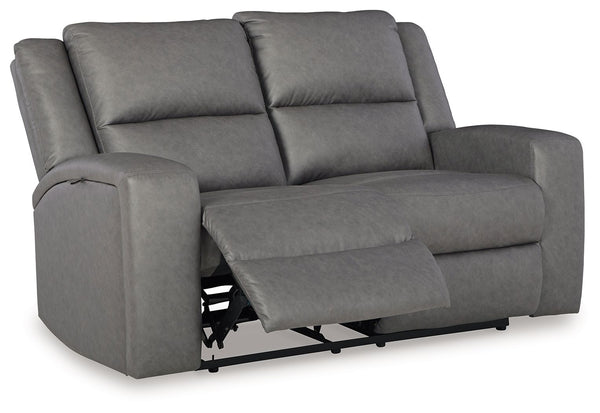 Brixworth - Slate - Reclining Loveseat