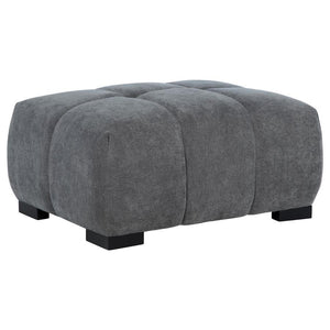 Octavia - Upholstered Rectangular Ottoman Dark Gray