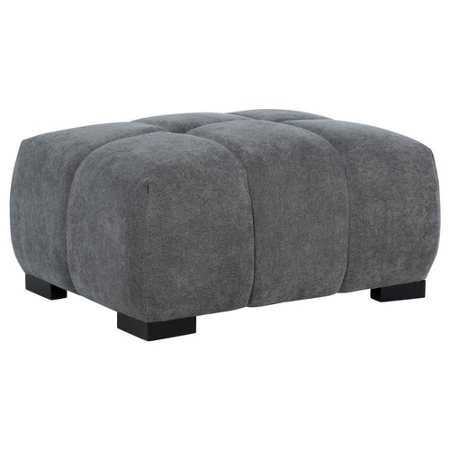 Octavia - Upholstered Rectangular Ottoman Dark Gray