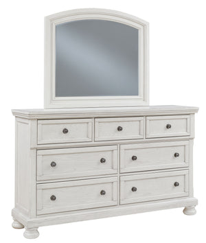 Robbinsdale - Antique White - Dresser, Mirror