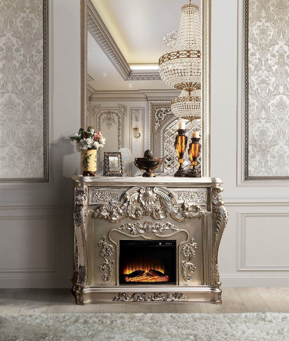 Sorina - Fireplace - Antique Silver