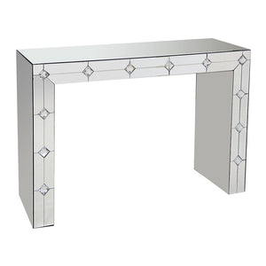 Hessa - Console Table - Mirrored & Faux Rhinestone