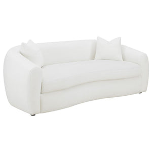 Isabella - Faux Sheepskin Upholstered Sofa Set