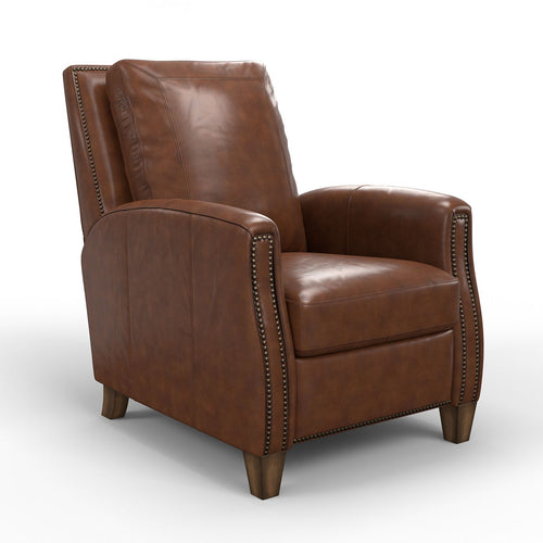 Hunter - Manual Pushback Recliner Dark Brown 1 Piece