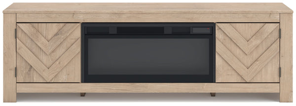 Cayboni - LG TV Stand With Fireplace Option