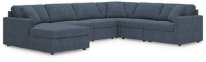 Modmax - Ink - Sectional Blue 6 Pc. Sectional With Laf Corner Chaise