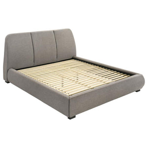 Mokena - Upholstered Platform Bed Gray King