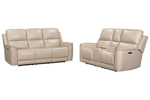 Easton - Zero Gravity Power Reclining Sofa Set Beige 2 Pc. Sofa, Loveseat