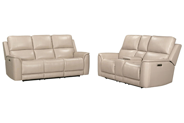 Easton - Zero Gravity Power Reclining Sofa Set Beige 2 Pc. Sofa, Loveseat