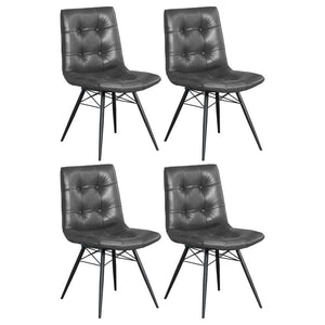 Aiken - Upholstered Dining Side Chair (Set of 4) Dark Gray