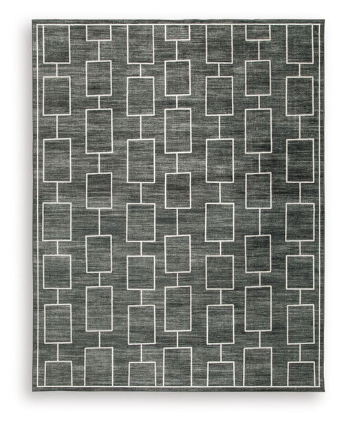 Elderland - Washable Rug Black 8' x 10'